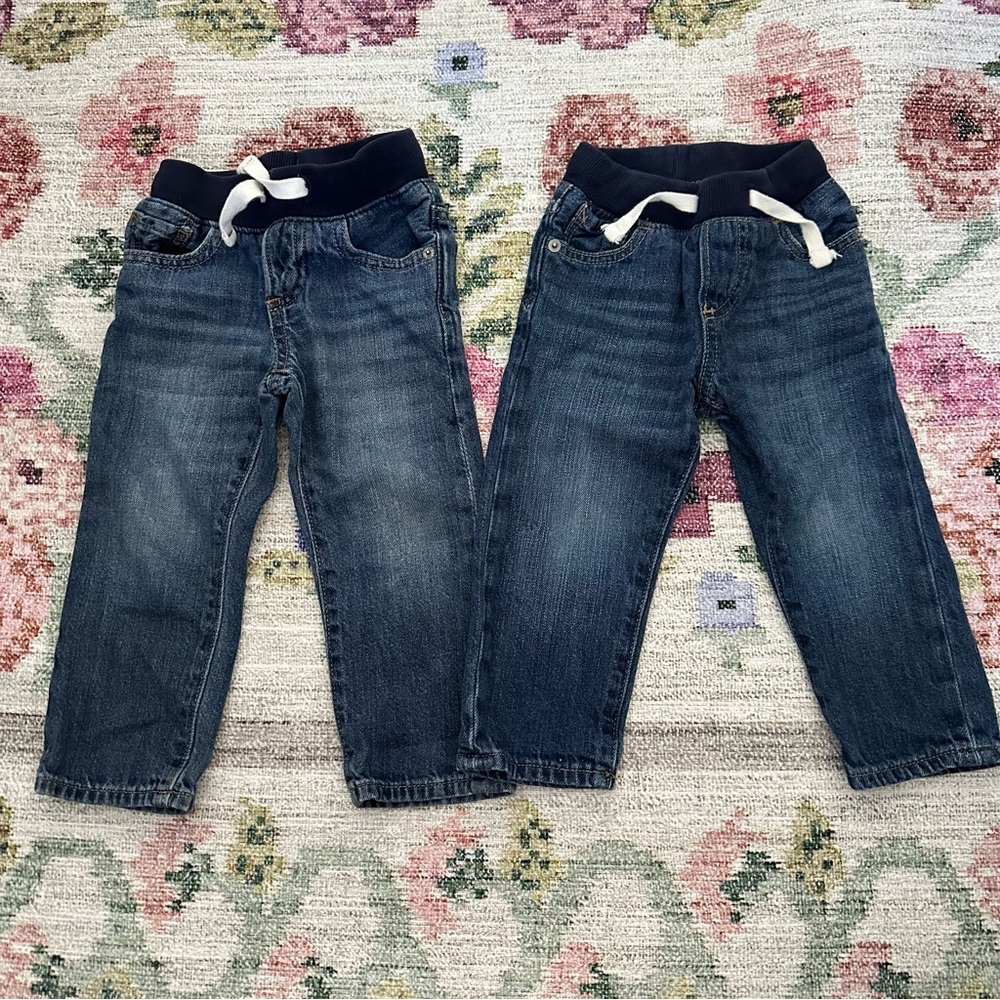 GAP Jeans with functional drawstring (2 pairs)